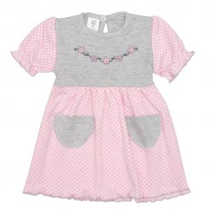 Šaty Summer dress , Barva - Šedo-růžová