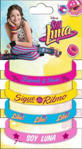 Silikónové náramky Soy Luna 4 ks