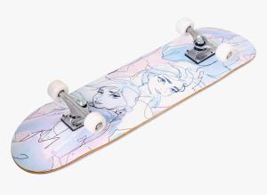 Skateboard Ľadové kráľovstvo , Barva - Biela