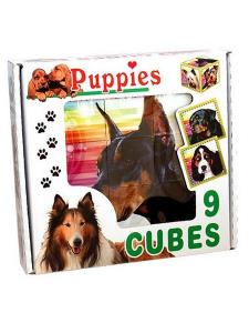 Skladací obrázkové kocky Puppies