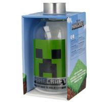 Sklenená fľaša Minecraft , Velikost lahve - 620 ml , Barva - Zelená