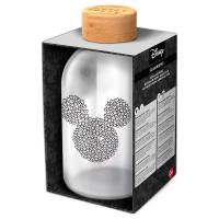 Sklenená fľaša Mickey , Velikost lahve - 620 ml , Barva - Bielo-čierna