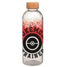 Sklenená fľaša Pokémon XL , Velikost lahve - 1000 ml , Barva - Černo-červená