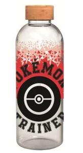 Sklenená fľaša Pokémon XL , Velikost lahve - 1000 ml , Barva - Černo-červená