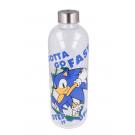 Sklenená fľaša Sonic XL , Velikost lahve - 1000 ml , Barva - Bielo-modrá