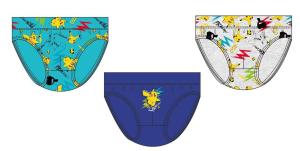Slipy Pokémon 3ks , Velikost - 140 , Barva - Barevná