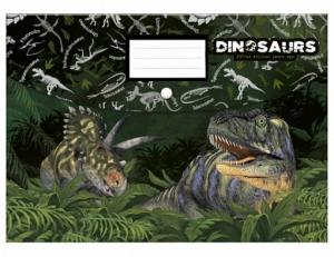 Zložka na zošity Dinosaurus , Barva - Zelená