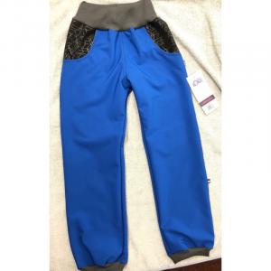 Softshellové nohavice s fleecom , Velikost - 98 , Barva - Modrá