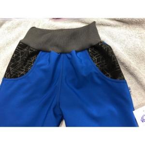 Softshellové nohavice s fleecom , Barva - Modrá