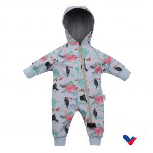 Softshellový overal New Baby Tukan , Velikost - 98 , Barva - Šedá