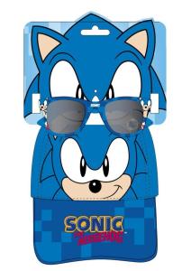 Šiltovka a okuliare Sonic , Barva - Modrá