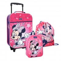 Kufr, batoh a vak Minnie , Barva - Tmavo ružová