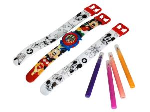 Súprava hodinky a remienky Mickey , Barva - Modrá