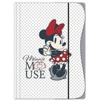 DOSKY NA ZOŠITY A4 MINNIE MOUSE , Barva - Svetlo šedá