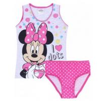 SPODNÁ SÚPRAVA MINNIE , Velikost - 128/134 , Barva - Růžovo-šedá