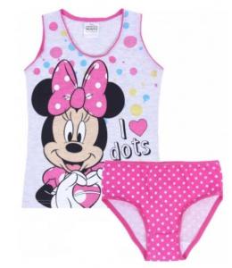 SPODNÁ SÚPRAVA MINNIE , Barva - Růžovo-šedá