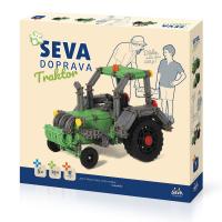 Stavebnica SEVA DOPRAVA - Traktor , Barva - Barevná