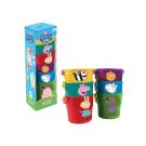 Stohovací kyblíčky Peppa Pig , Barva - Barevná