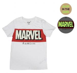 TRIČKO MARVEL svietiace , Barva - Biela