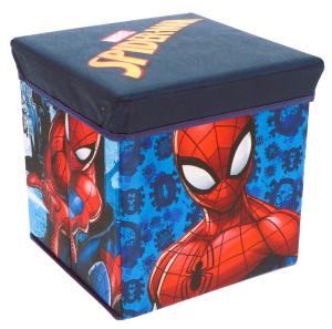 Taburet s úložným priestorom Spiderman , Barva - Modrá