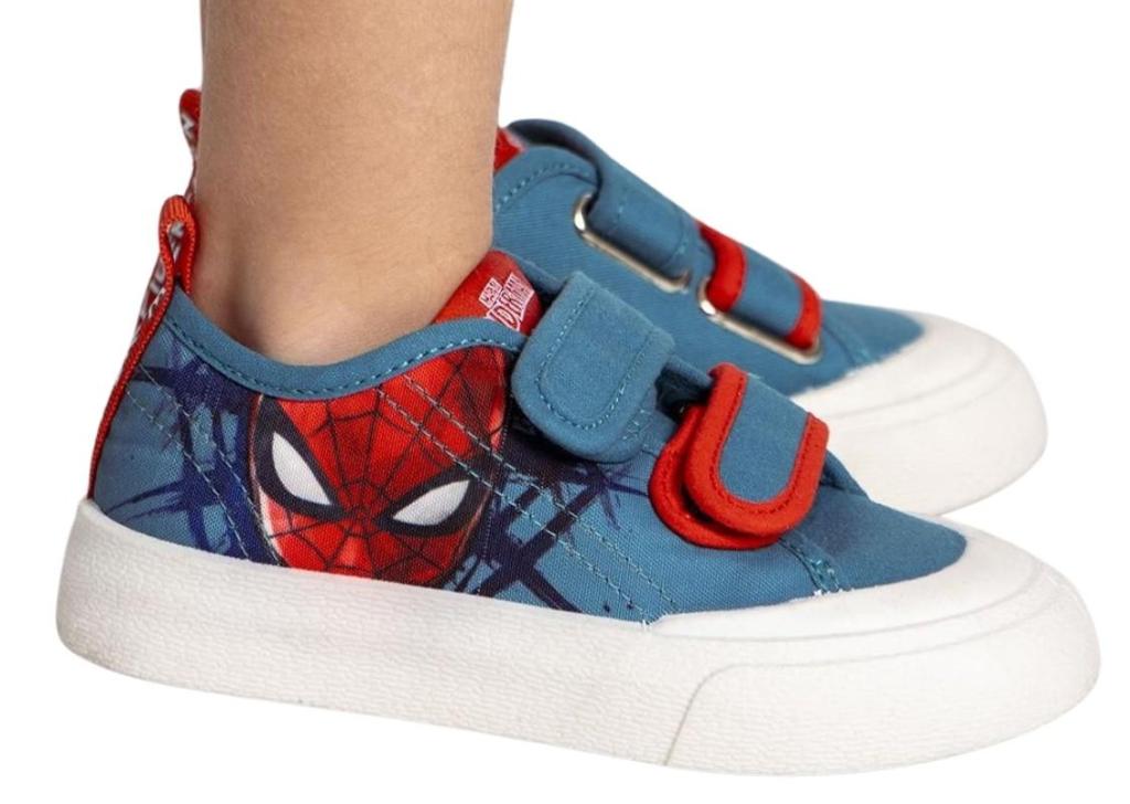 Tenisky Spiderman modro-červené