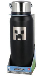 Nerez fľaša Minecraft termo , Velikost lahve - 500 ml , Barva - Čierna