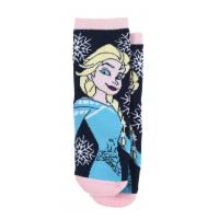 TERRY PONOŽKY FROZEN Elsa , Velikost ponožky - 31-34 , Barva - Tmavo modrá