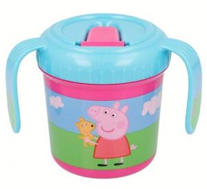 TRÉNOVACÍ HRNČEK PEPPA PIG , Velikost lahve - 250 ml , Barva - Ružová