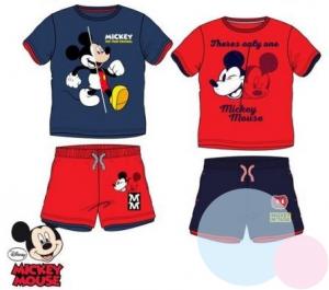 Tričko a kraťasy Mickey , Barva - Červeno-modrá