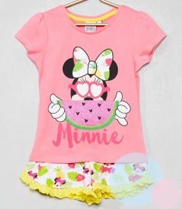 Tričko a kraťasy Minnie , Barva - Ružová