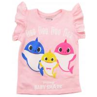 Tričko Baby Shark , Velikost - 92 , Barva - Svetlo ružová