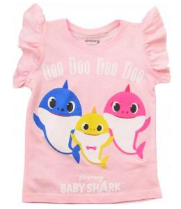 TRIČKO BABY SHARK ružová , Velikost - 92 , Barva - Svetlo ružová