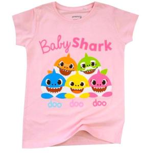 TRIČKO BABY SHARK family ružová , Barva - Ružová