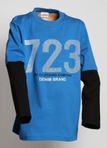 Tričko DENIM , Velikost - 122 , Barva - Modrá