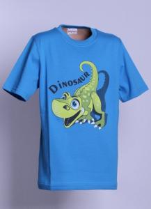 Tričko DINOSAUR , Barva - Modrá