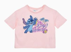 Tričko Lilo a Stitch Stay Weird , Velikost - 140 , Barva - Svetlo ružová