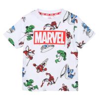 Tričko Marvel Spiderman Iron Man Captain America a Hulk , Velikost - 104 , Barva - Biela