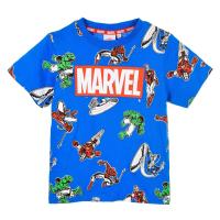 Tričko Marvel Spiderman Iron Man Captain America a Hulk Modrá , Velikost - 104 , Barva - Modrá