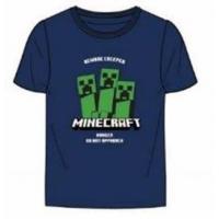 TRIČKO Minecraft , Velikost - 134 , Barva - Tmavo modrá