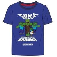 TRIČKO Minecraft , Velikost - 152 , Barva - Modrá