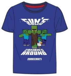 TRIČKO Minecraft , Velikost - 152 , Barva - Modrá