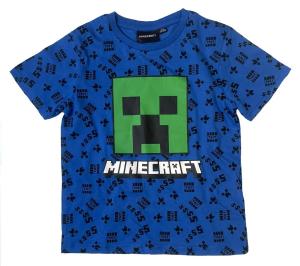 TRIČKO Minecraft , Velikost - 110/116 , Barva - Modrá