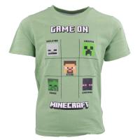 Tričko Minecraft , Velikost - 134 , Barva - Zelená