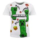 Tričko Minecraft , Velikost - 152 , Barva - Biela
