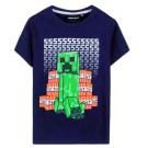 Tričko Minecraft TNT , Velikost - 140 , Barva - Tmavo modrá