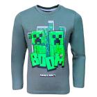 Tričko Minecraft boom , Velikost - 116 , Barva - Tmavo zelená