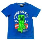 TRIČKO MINECRAFT Creeper TNT modrá , Velikost - 152 , Barva - Modrá