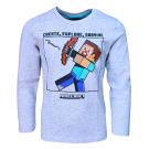 Tričko Minecraft lúk a šíp , Velikost - 116 , Barva - Šedá
