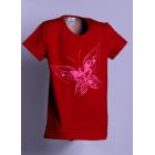 Tričko MOTÝL , Velikost - 128 , Barva - Červená