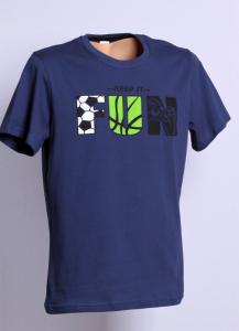 Tričko FUN , Dospělé velikosti - M , Barva - Tmavo modrá